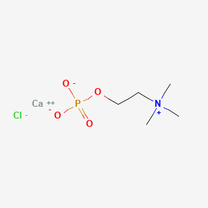 molecular formula C5H13CaClNO4P B1346022 磷酸胆碱钙氯化物 CAS No. 4826-71-5