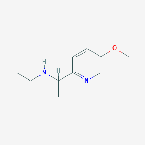 molecular formula C10H16N2O B13460243 Ethyl[1-(5-methoxypyridin-2-yl)ethyl]amine 