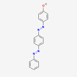 molecular formula C18H14N4O B1346030 对[[对-(苯偶氮)苯基]偶氮]苯酚 CAS No. 6250-23-3