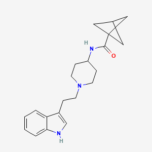 N-{1-[2-(1H-indol-3-yl)ethyl]piperidin-4-yl}bicyclo[1.1.1]pentane-1-carboxamide