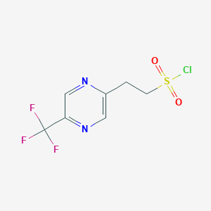 2-(5-(Trifluoromethyl)pyrazin-2-YL)ethanesulfonyl chloride