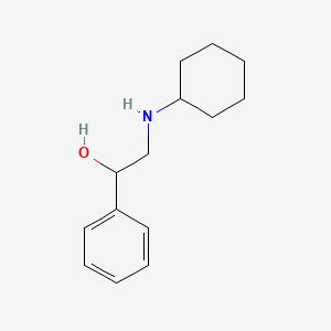 molecular formula C14H21NO B1346031 2-Cyclohexylamino-1-phenylethanol CAS No. 6589-48-6