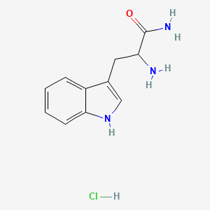 molecular formula C11H14ClN3O B1346033 2-amino-3-(1H-indol-3-yl)propanamide hydrochloride CAS No. 95373-47-0
