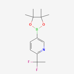 2-(1,1-Difluoroethyl)-5-(4,4,5,5-tetramethyl-1,3,2-dioxaborolan-2-yl)pyridine