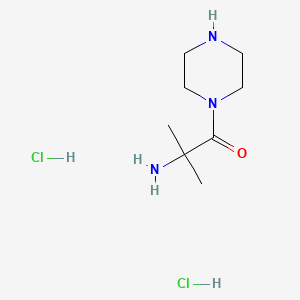 2-Amino-2-methyl-1-(piperazin-1-yl)propan-1-one dihydrochloride