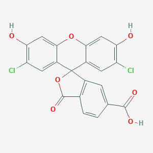 molecular formula C21H10Cl2O7 B134604 6-羧基-2',7'-二氯荧光素 CAS No. 144316-86-9