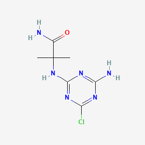 molecular formula C7H11ClN6O B1346040 N-Deethylcyanazine amide CAS No. 36556-77-1