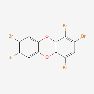 molecular formula C12H3Br5O2 B1346045 Dibenzo[b,e][1,4]dioxin,1,2,4,7,8-pentabromo- CAS No. 109333-35-9