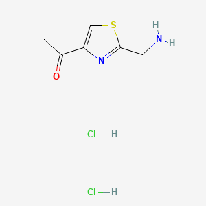 1-[2-(Aminomethyl)-1,3-thiazol-4-yl]ethan-1-one dihydrochloride