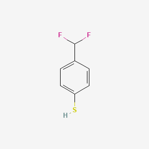 molecular formula C7H6F2S B13460654 4-(Difluoromethyl)benzene-1-thiol 