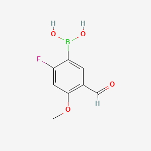 (2-Fluoro-5-formyl-4-methoxyphenyl)boronic acid