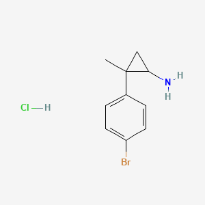 2-(4-Bromophenyl)-2-methylcyclopropan-1-amine hydrochloride