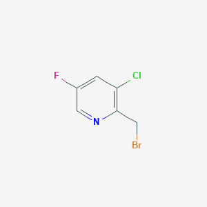 molecular formula C6H4BrClFN B13460676 2-(Bromomethyl)-3-chloro-5-fluoropyridine 