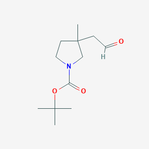 Tert-butyl 3-methyl-3-(2-oxoethyl)pyrrolidine-1-carboxylate