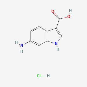 6-amino-1H-indole-3-carboxylic acid hydrochloride