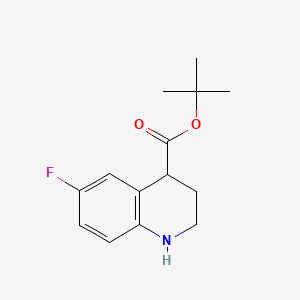 Tert-butyl 6-fluoro-1,2,3,4-tetrahydroquinoline-4-carboxylate