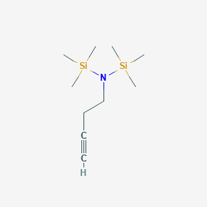 molecular formula C10H23NSi2 B13460920 N-(But-3-yn-1-yl)-1,1,1-trimethyl-N-(trimethylsilyl)silanamine CAS No. 88211-47-6