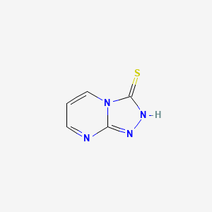 molecular formula C5H4N4S B13460948 [1,2,4]triazolo[4,3-a]pyrimidine-3(2H)-thione CAS No. 7496-44-8