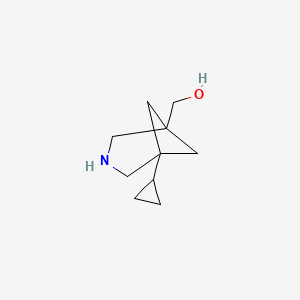 molecular formula C10H17NO B13460993 {5-Cyclopropyl-3-azabicyclo[3.1.1]heptan-1-yl}methanol 