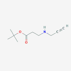 molecular formula C10H17NO2 B13461017 Tert-butyl 3-[(prop-2-yn-1-yl)amino]propanoate 