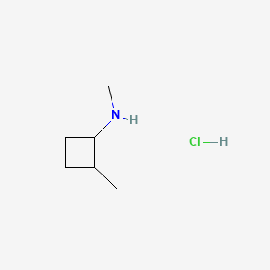 molecular formula C6H14ClN B13461070 N,2-dimethylcyclobutan-1-amine hydrochloride 