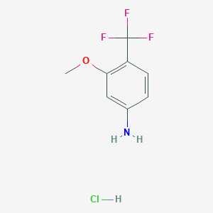 molecular formula C8H9ClF3NO B13461079 3-Methoxy-4-(trifluoromethyl)aniline hydrochloride CAS No. 2866318-95-6