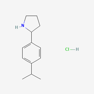 molecular formula C13H20ClN B13461088 2-[4-(Propan-2-yl)phenyl]pyrrolidine hydrochloride 