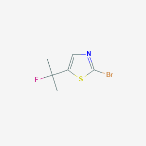 molecular formula C6H7BrFNS B13461089 2-Bromo-5-(2-fluoropropan-2-yl)-1,3-thiazole 