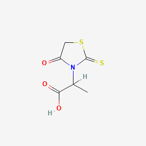 molecular formula C6H7NO3S2 B1346124 2-(4-氧代-2-硫代-1,3-噻唑烷-3-基)丙酸 CAS No. 39137-13-8