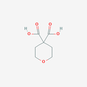 molecular formula C7H10O5 B1346128 二氢-2H-吡喃-4,4(3H)-二羧酸 CAS No. 5337-04-2