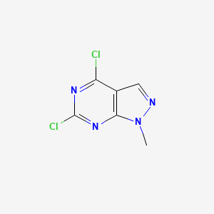 molecular formula C6H4Cl2N4 B1346143 4,6-二氯-1-甲基-1H-吡唑并[3,4-d]嘧啶 CAS No. 98141-42-5