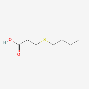 molecular formula C7H14O2S B1346146 丙酸，3-(丁硫基)- CAS No. 22002-73-9