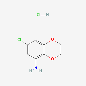 7-Chloro-2,3-dihydro-1,4-benzodioxin-5-amine hydrochloride