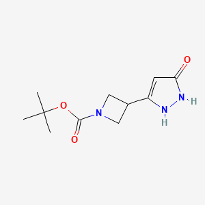 tert-butyl 3-(5-hydroxy-1H-pyrazol-3-yl)azetidine-1-carboxylate