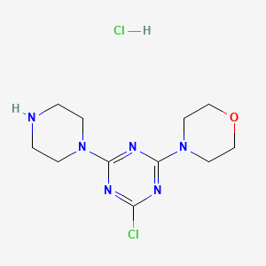 2-Chloro-4-(morpholin-4-yl)-6-(piperazin-1-yl)-1,3,5-triazine hydrochloride