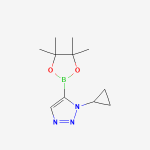 1-cyclopropyl-5-(4,4,5,5-tetramethyl-1,3,2-dioxaborolan-2-yl)-1H-1,2,3-triazole