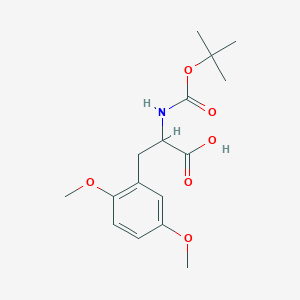 molecular formula C16H23NO6 B13461616 2-{[(Tert-butoxy)carbonyl]amino}-3-(2,5-dimethoxyphenyl)propanoic acid 