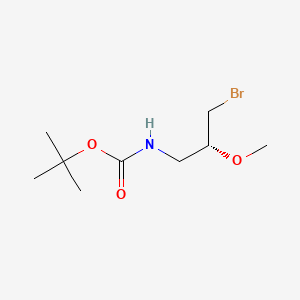 tert-butyl N-[(2R)-3-bromo-2-methoxypropyl]carbamate