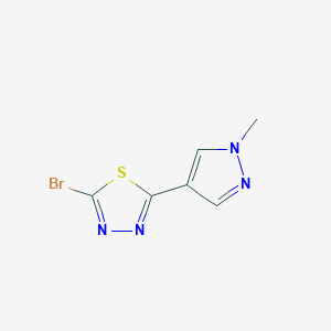 2-bromo-5-(1-methyl-1H-pyrazol-4-yl)-1,3,4-thiadiazole