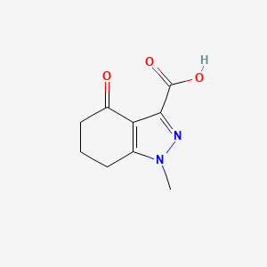 1-methyl-4-oxo-4,5,6,7-tetrahydro-1H-indazole-3-carboxylic acid