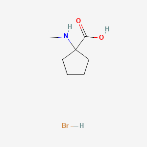 molecular formula C7H14BrNO2 B13461652 1-(Methylamino)cyclopentane-1-carboxylic acid hydrobromide 