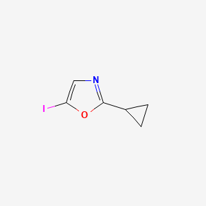 2-Cyclopropyl-5-iodo-1,3-oxazole