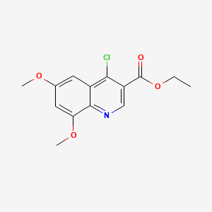 B1346183 Ethyl 4-chloro-6,8-dimethoxyquinoline-3-carboxylate CAS No. 1016825-43-6