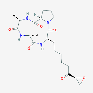 molecular formula C₂₁H₃₂N₄O₆ B134623 HC 毒素 CAS No. 83209-65-8