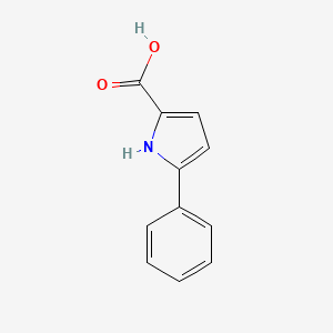 molecular formula C11H9NO2 B1346232 5-苯基-1H-吡咯-2-羧酸 CAS No. 6636-06-2