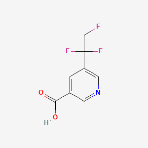 5-(1,1,2-Trifluoroethyl)pyridine-3-carboxylicacid