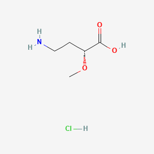 (2R)-4-amino-2-methoxybutanoic acid hydrochloride