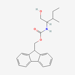 (9H-Fluoren-9-YL)methyl N-(1-hydroxy-3-methylpentan-2-YL)carbamate