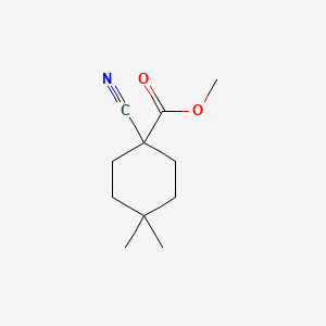 Methyl1-cyano-4,4-dimethylcyclohexane-1-carboxylate