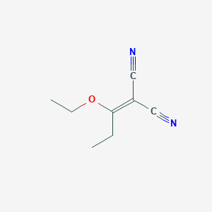 molecular formula C8H10N2O B1346263 2-(1-Ethoxypropylidene)malononitrile CAS No. 35260-96-9
